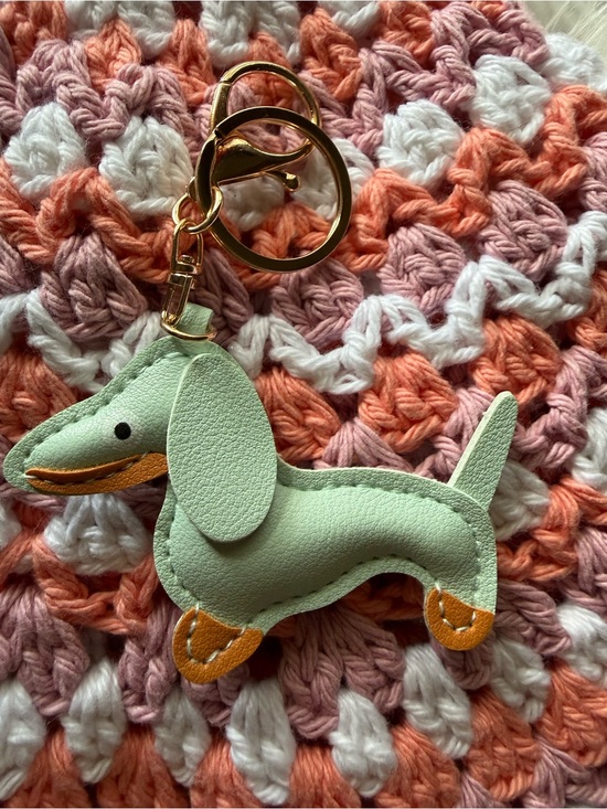Accessories - Mint Green Dachshund Dog Keychain - Fashion Pet Accessory